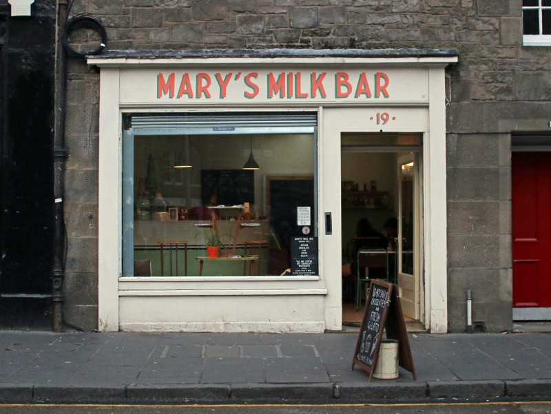 The old fashioned Mary's Milk Bar is the place to go for some gelato.