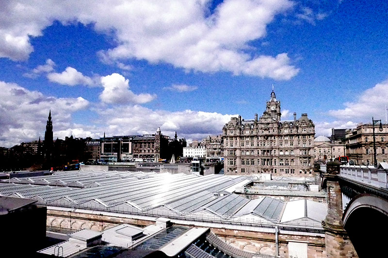 The 5 star Balmoral Hotel is an Edinburgh landmark.