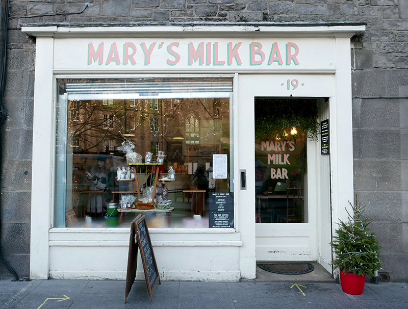 marys milk bar edinburgh shop