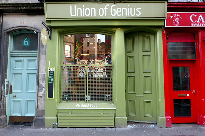 union of genius shop front edinburgh