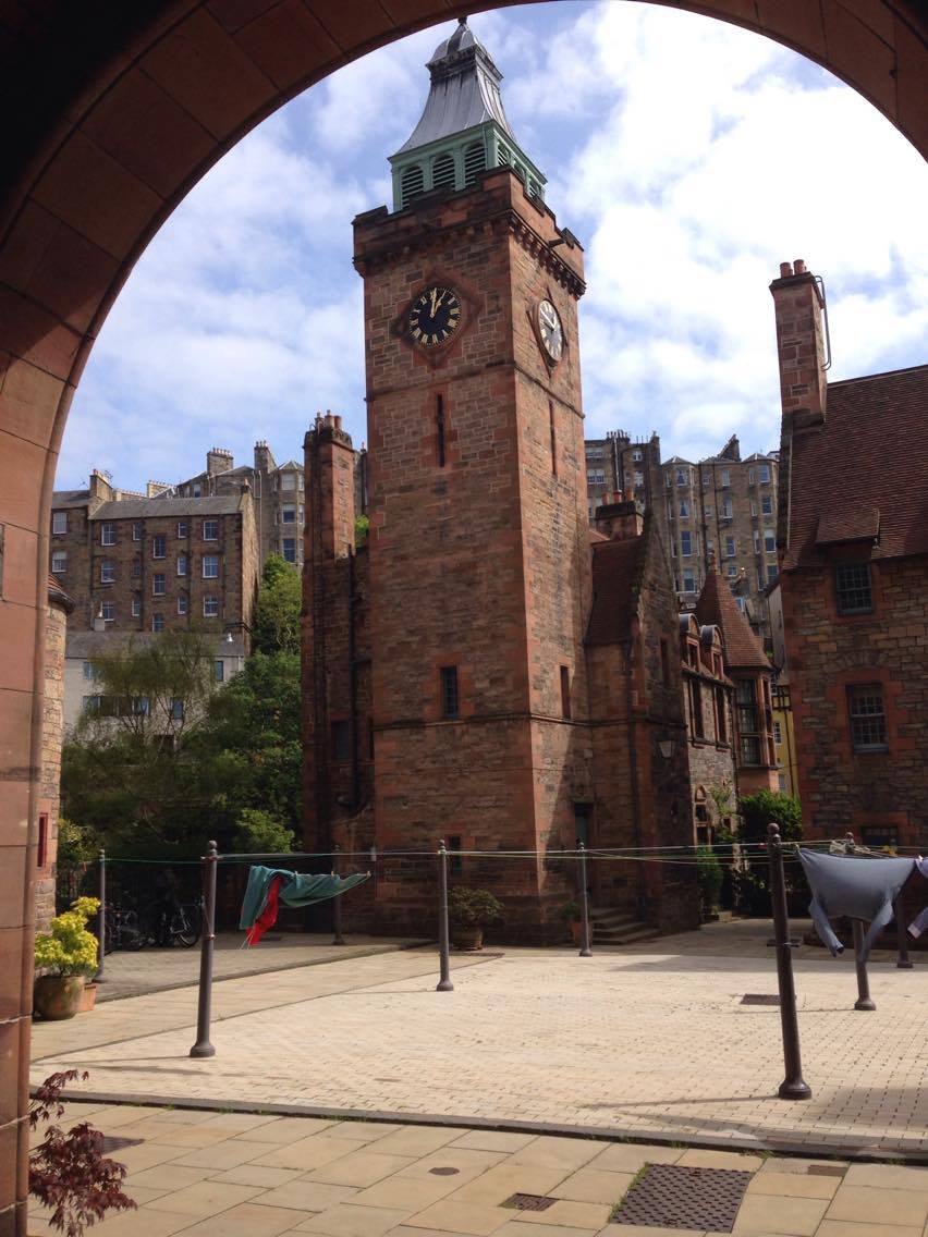 Well Court is the most striking building in Dean Village.