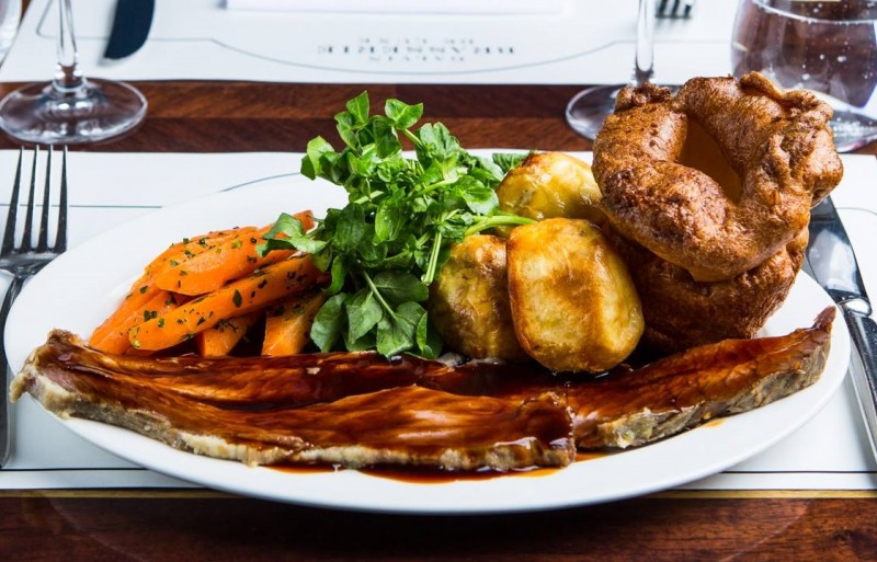 Galvin Brasserie Sunday roast dinner