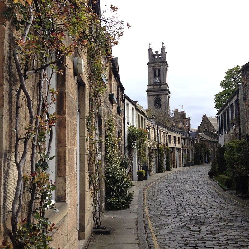 Circus Lane is one of Edinburgh's prettiest streets.