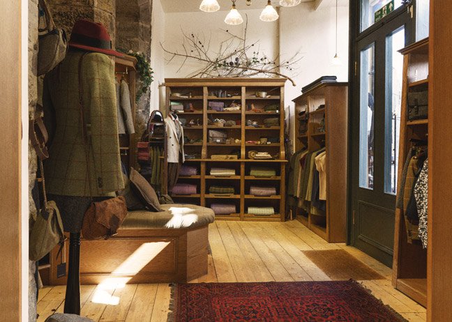 The women's tweed shop opened in 2012, also in the Grassmarket.