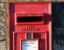 british red postbox