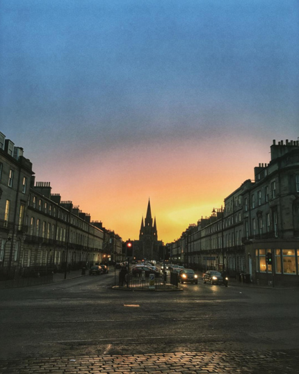 St Mary's Cathedral in the sunset